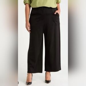 Size L  MAX. STUDIO. Women's Black Wide-Leg Pants
